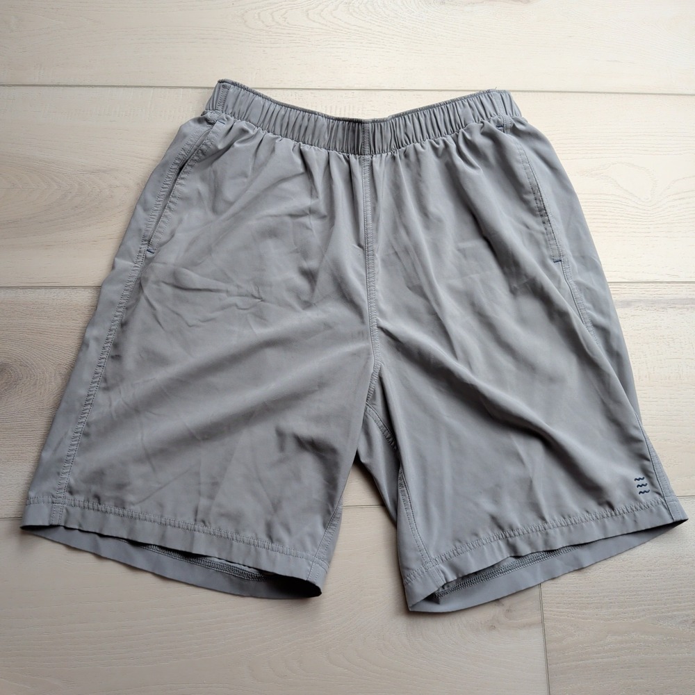 Free Fly Breeze Shorts Mens M Light Gray Athletic Unlined Stretch Performance
